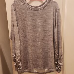 Muk Luks Gray Xl  Knit Top Nwt